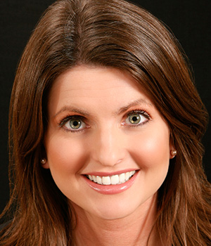 Brunette woman smiling