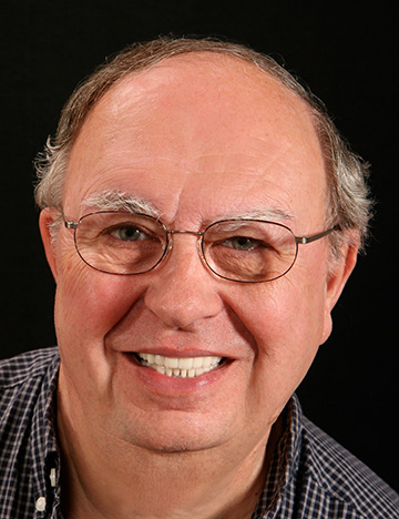 Smiling senior man with straighter and whiter teeth