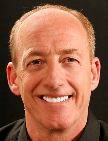 Smiling older man with whiter teeth